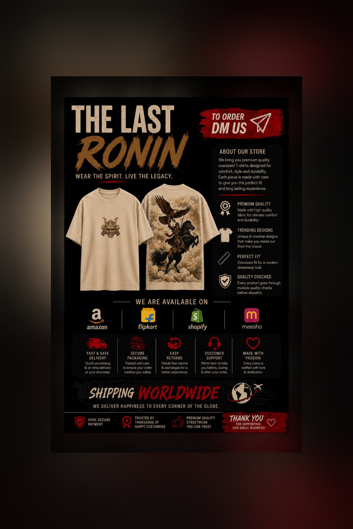 THE LAST RONIN (OVERSIZED TEE)