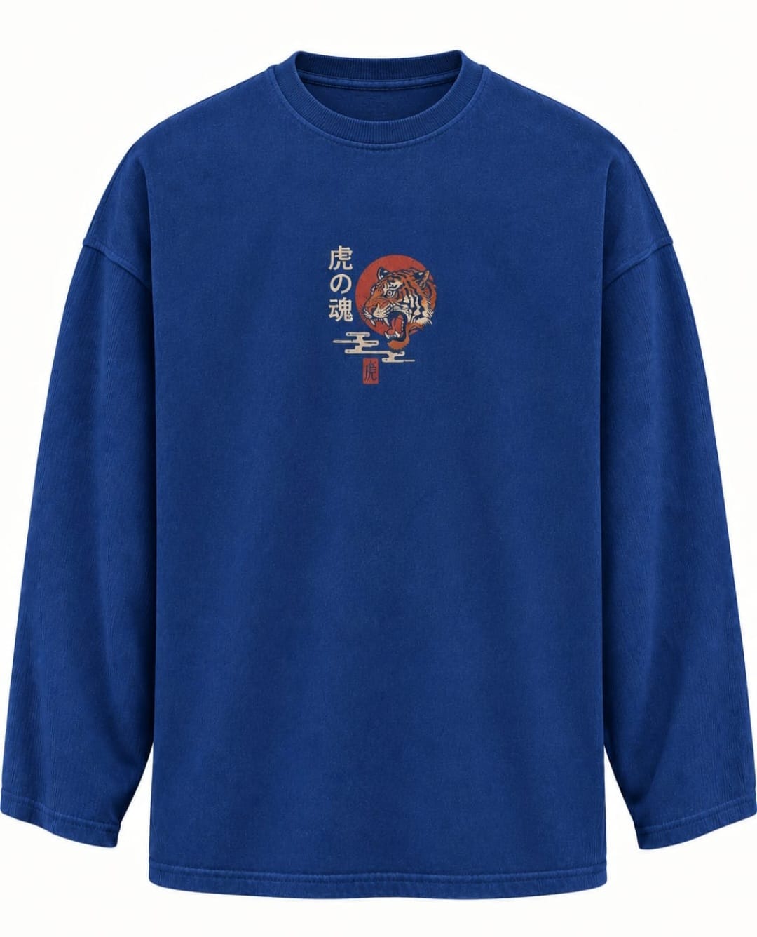 Blue Tiger Waffle Tee