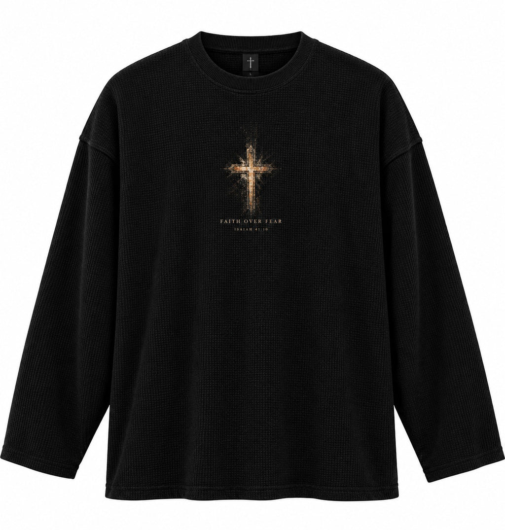 Faith Over Fear Waffle Tee