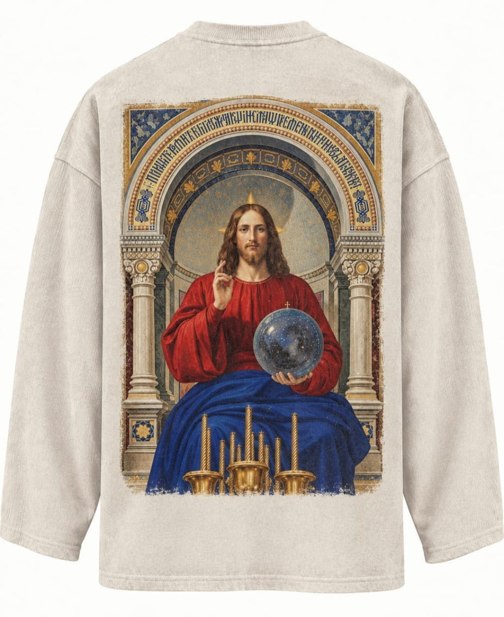 Sacred Vision Waffle Oversized Long Sleeve